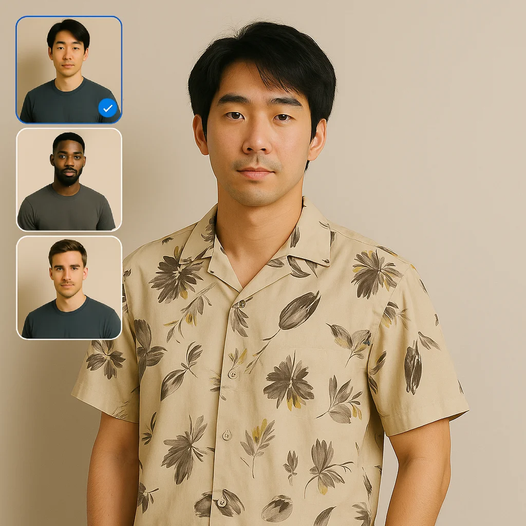 Design selection panel with multiple background and style options